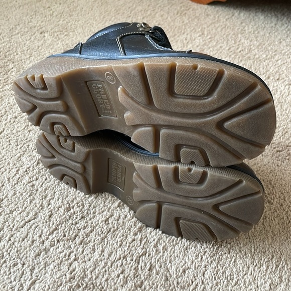 Vintage Faded Glory Chunky Sneakers W’s 8 Y2K 90’s Combat Boot Black Grunge Shoe - Picture 7 of 16